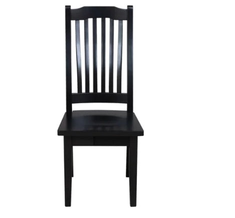 Pine Dining Set 7Pcs in Black Color