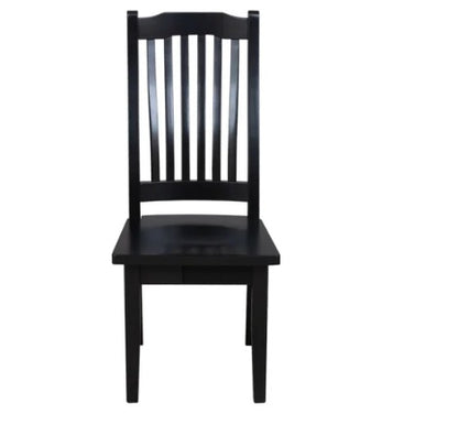 Pine Dining Set 7Pcs in Black Color