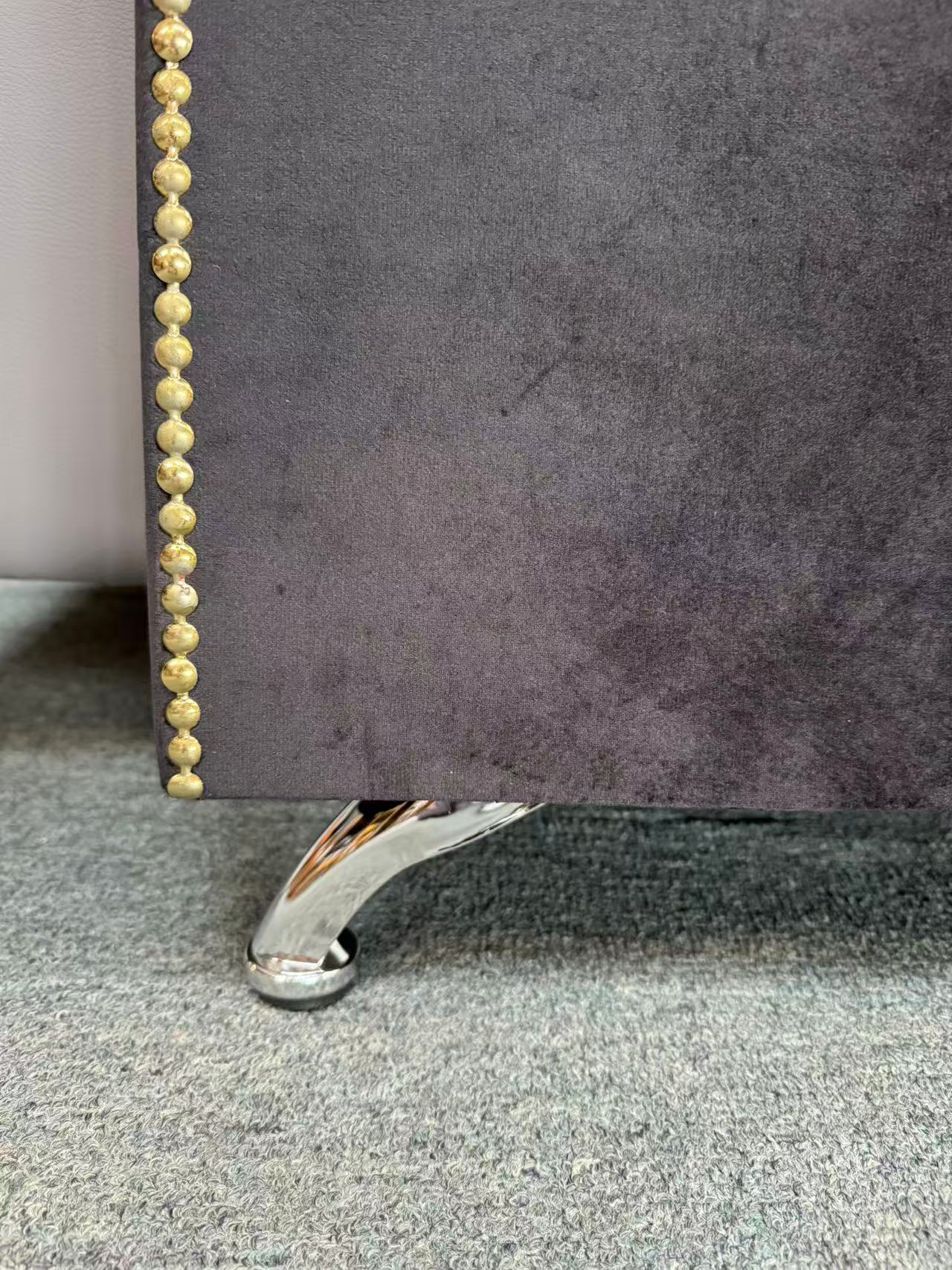 Washington Black Velvet  Headboard