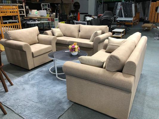 Norway Sofa 3+2+1 in Beige Fabric Last One PRICE REDUCED.