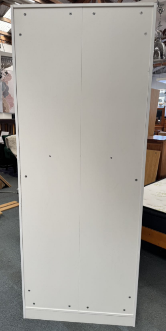 Jessie 2 Door Display Cabinet (High Gloss White)