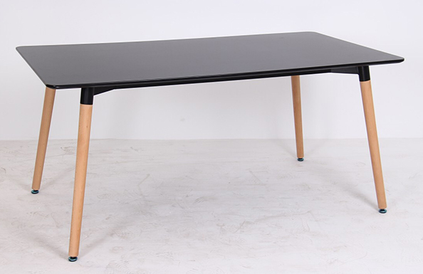 1.2 Black Dining Talbe With 4 Black Chairs  - Black Color including Delivery to Northcote