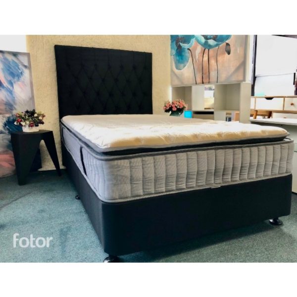 Chicago Bed With  Pocket Pillow Mattress/ Headboard