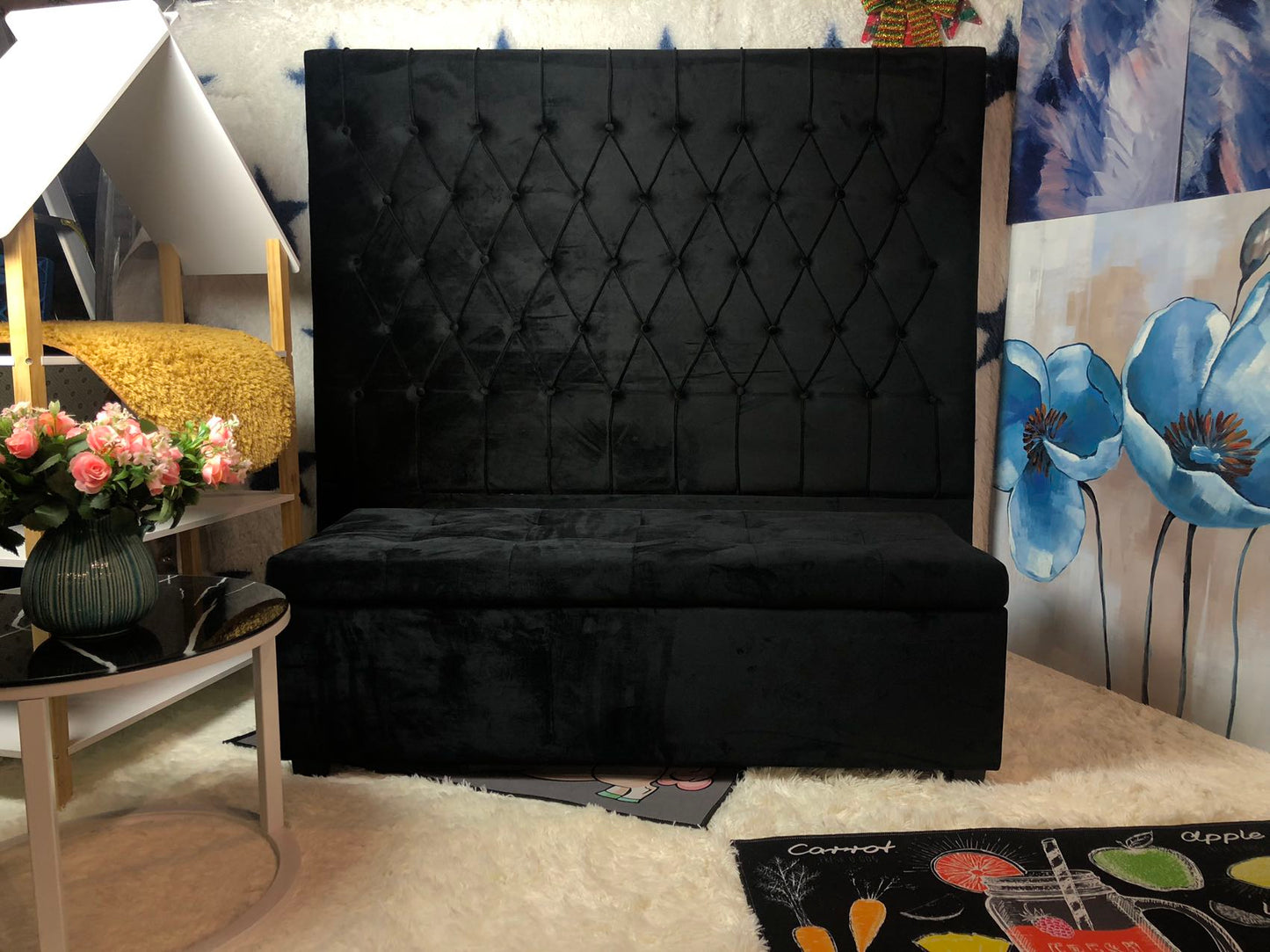 Chicago Queen Headboard With Storage Box