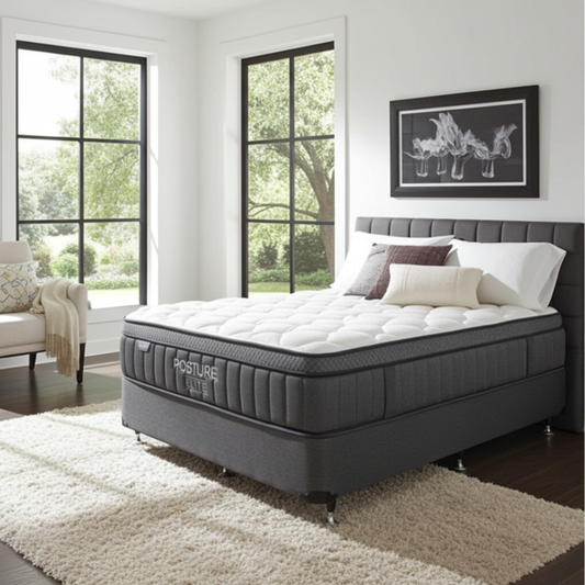 Base With Posture Elite Plush Mattress