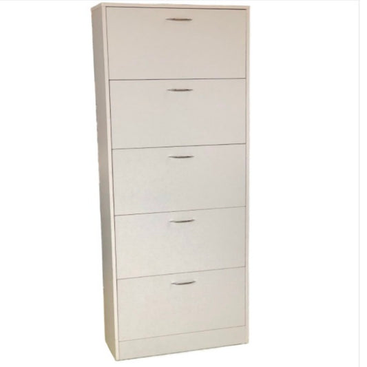 Shoe Cabinet With 5-Flip Drawers