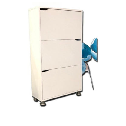 Shoe Cabinet 3-Flip Drawer With Legs