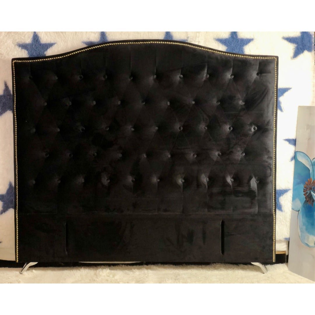 Washington Black Velvet  Headboard