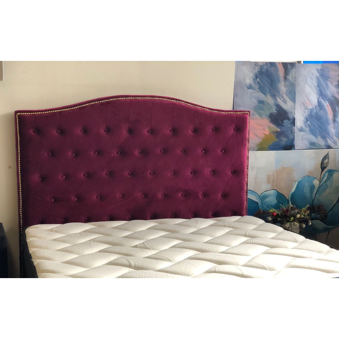 Add Elegance to Your Bedroom with the Washington Wine Red Velvet ...