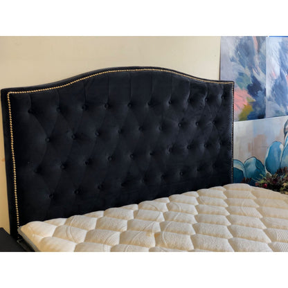 Washington Black Velvet  Headboard