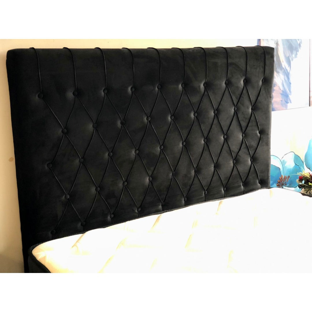 Chicago Black Velvet Headboard
