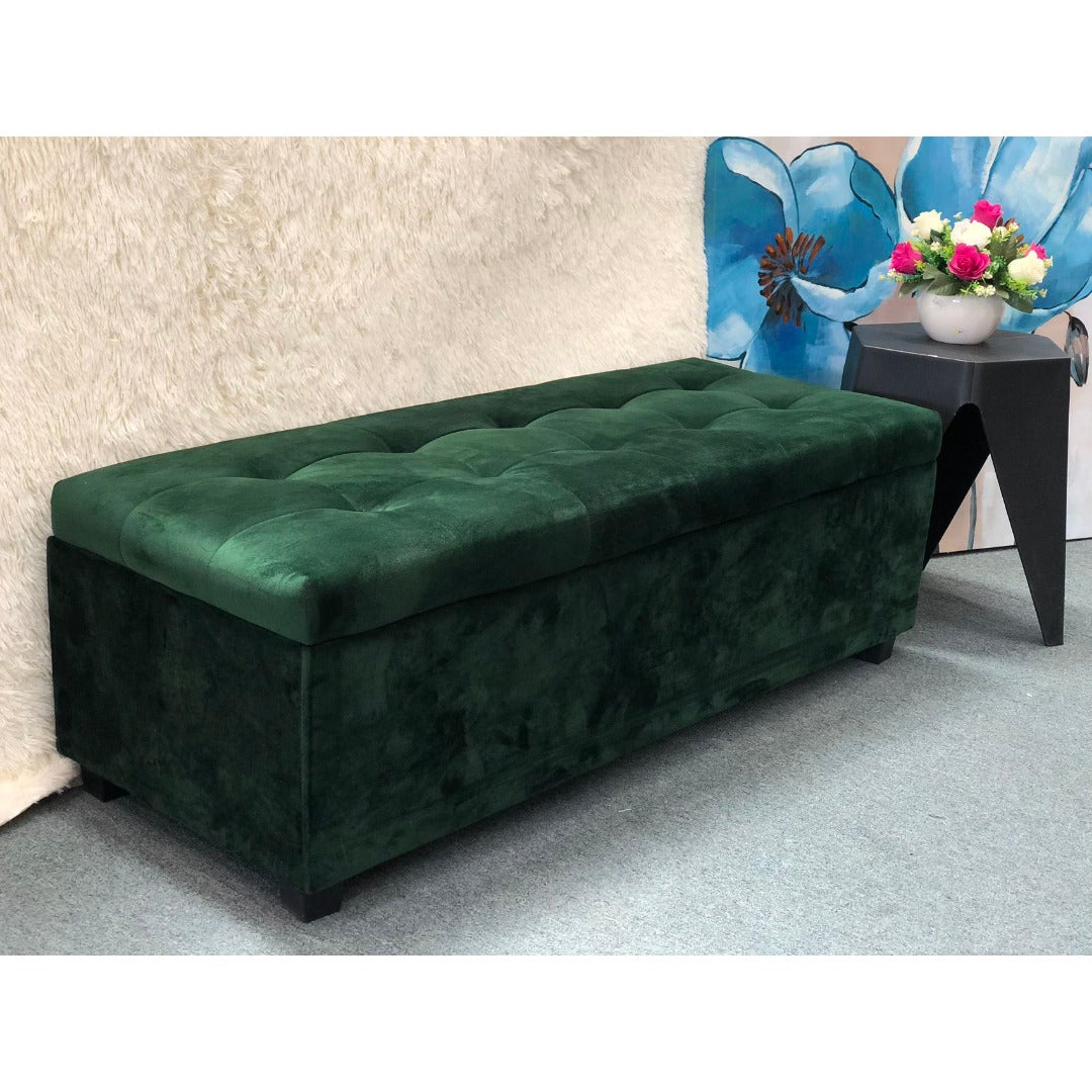 Chicago Storage Box in Velvet green