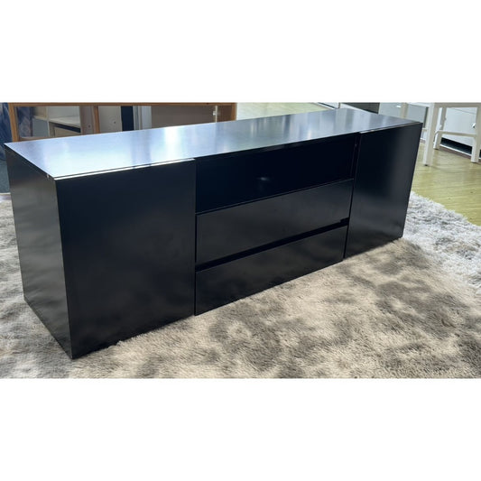 Luca Black Tv unit with LED