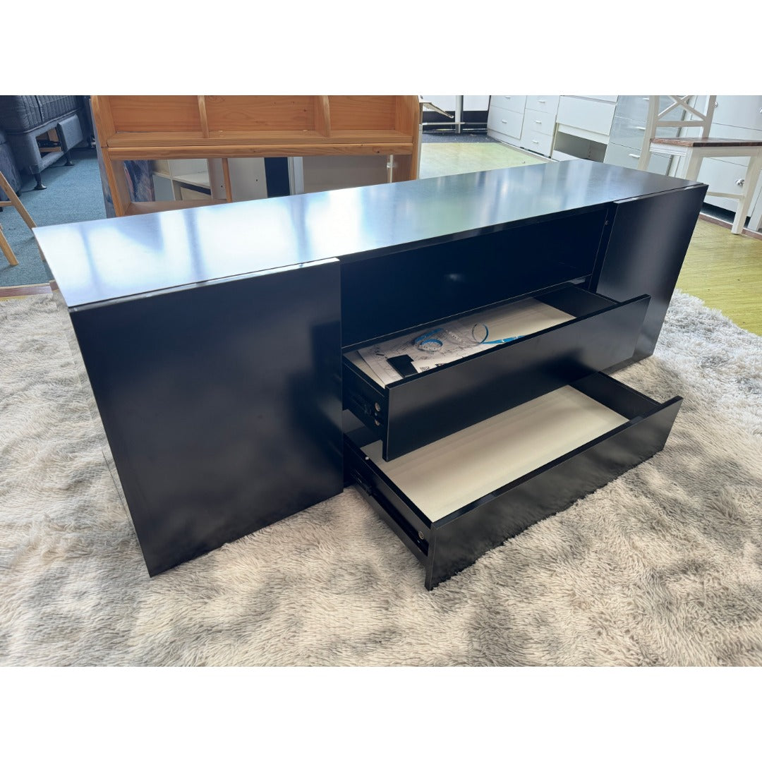 Luca Black Tv unit with LED
