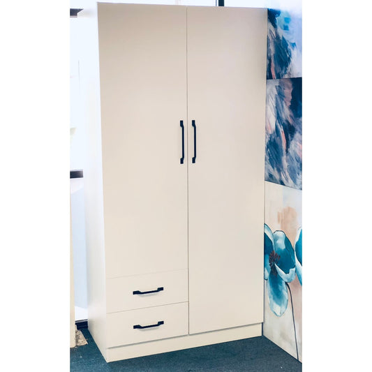 Silvia Wardrobe with 2 Drawers and 2 Doors