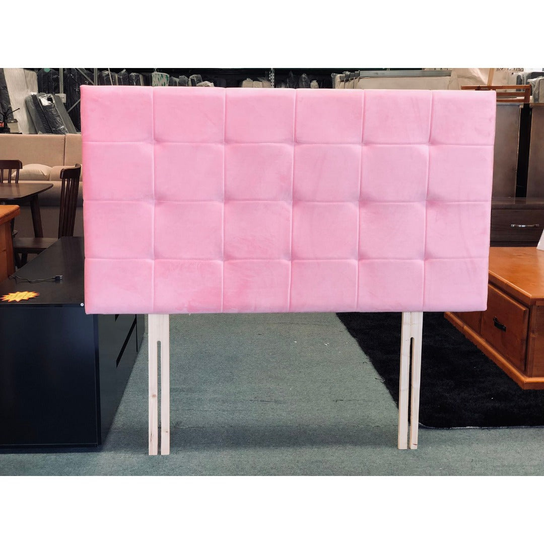 Olivia Double Headboard in Pink Velvet