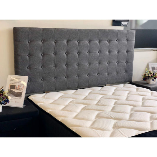 Lucas Headboard in Grey Fabric