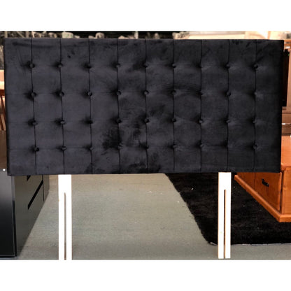 Lucas Queen Headboard in Black Velvet