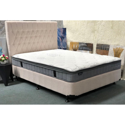 Chicago Bed in Beige Fabric