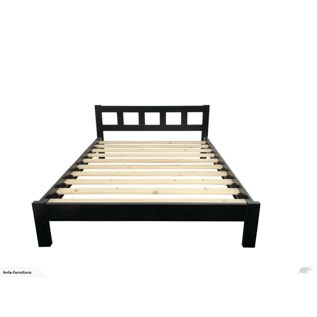 Linda Double bed frame in Black