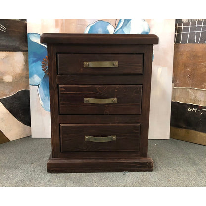 Felton Bedside in Dark Wood Colour