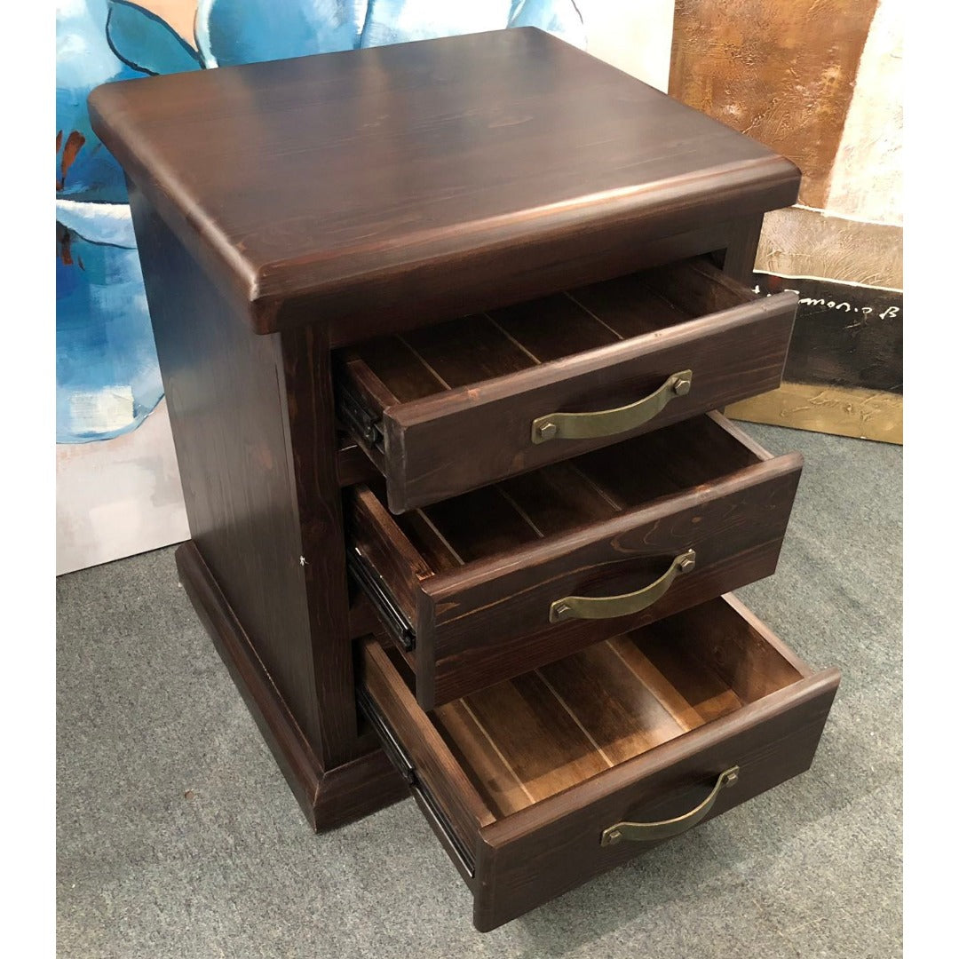 Felton Bedside in Dark Wood Colour