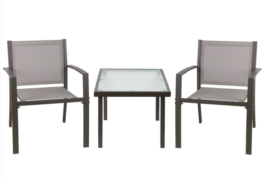 Outdoor 3 Piece Chairs & Table Set