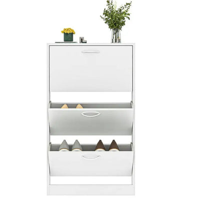 Shoe Cabinet With 3-Flip Drawers