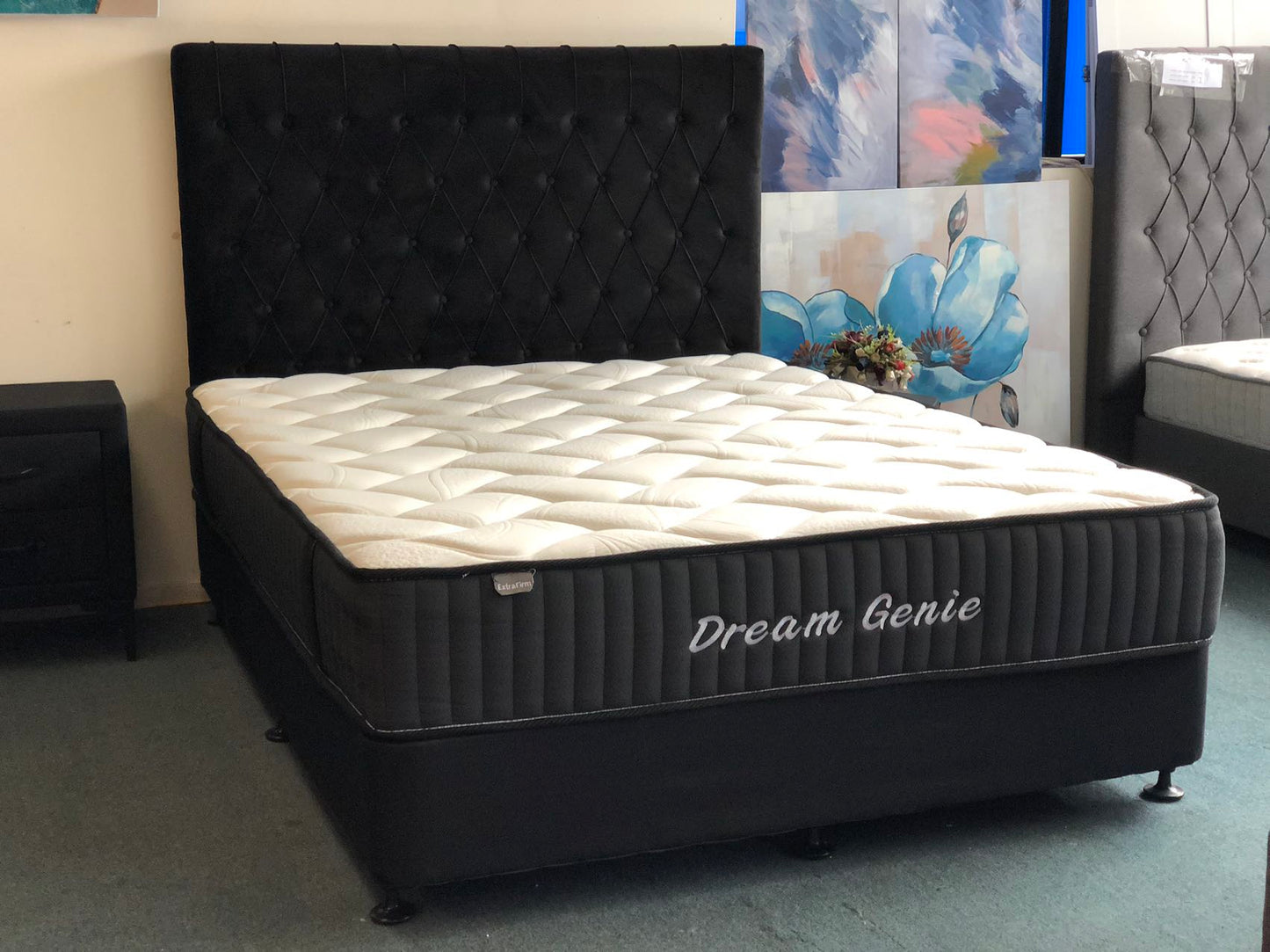 Chicago Black Velvet Headboard