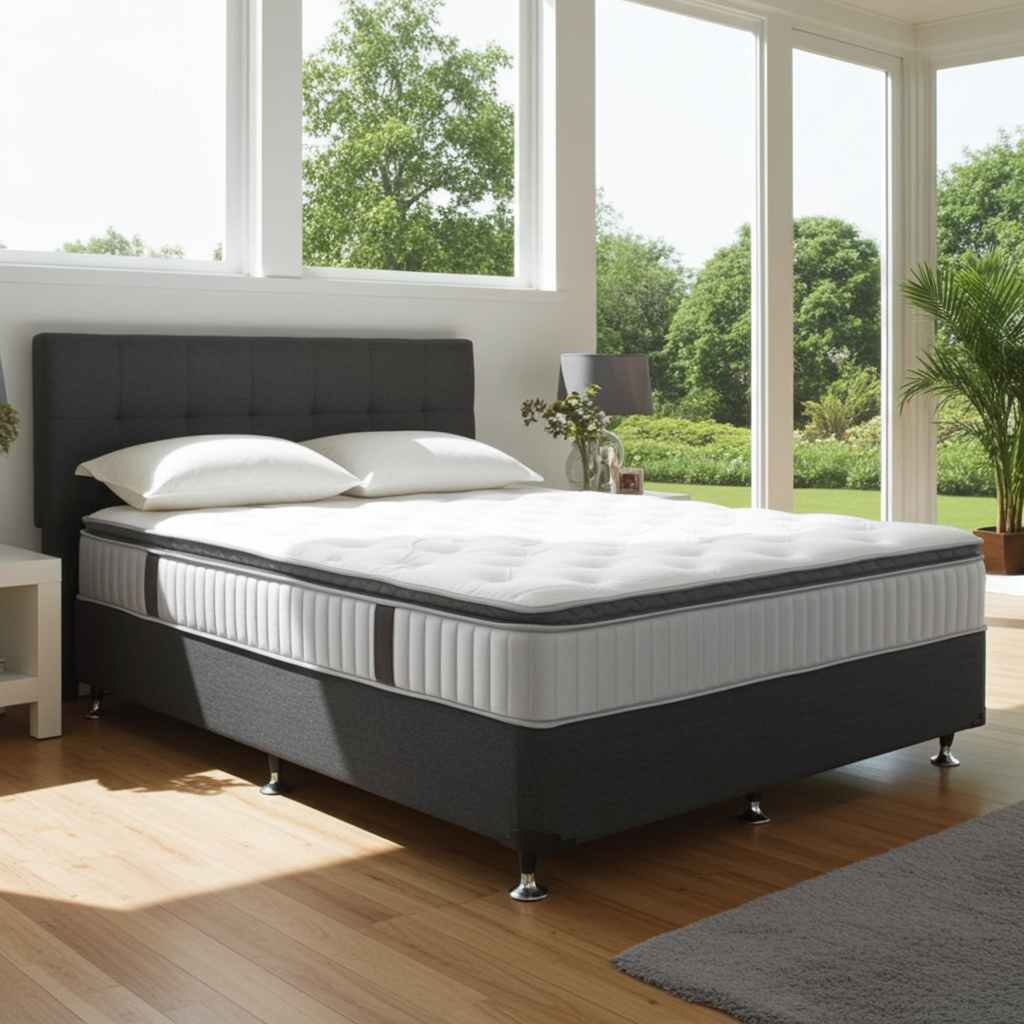 Base With Sleepmax Pillow Top Mattress