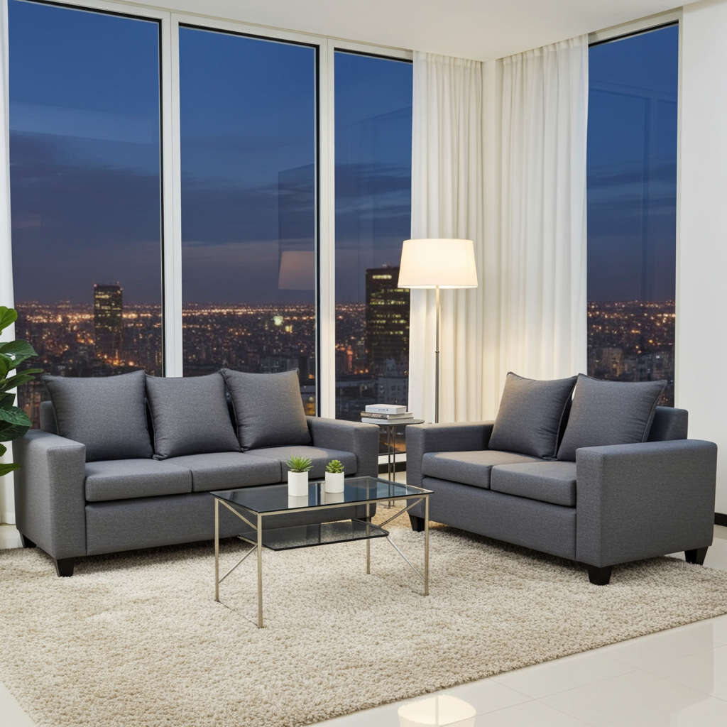 Elvin 3 Seater & 2 Seater Sofa Set