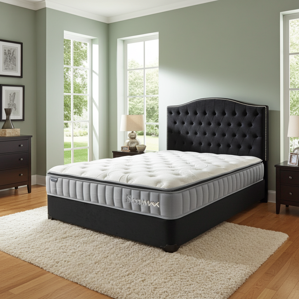 Base With Sleepmax Pocket Spring Pillow Top Mattress