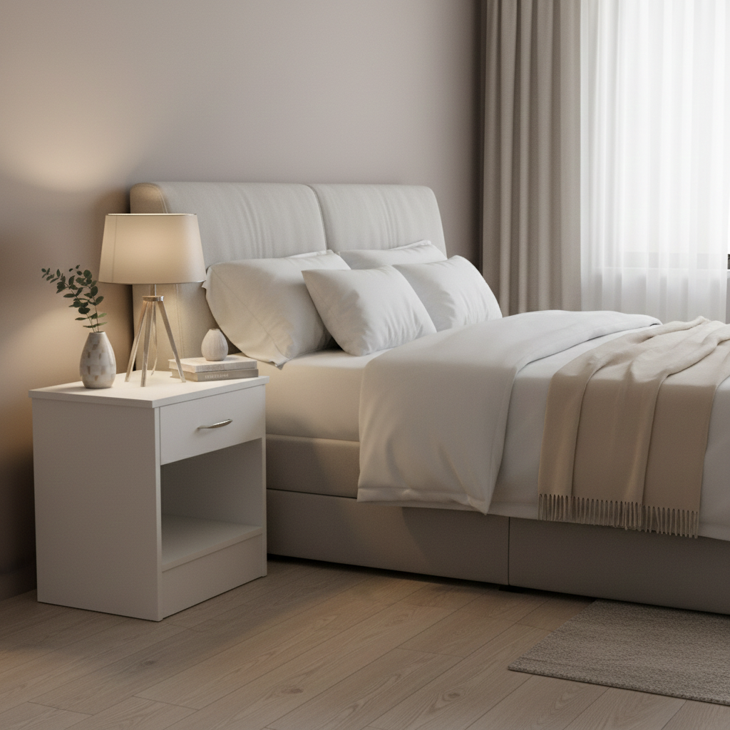 Bedside With 1 Drawer ( On Clearance )