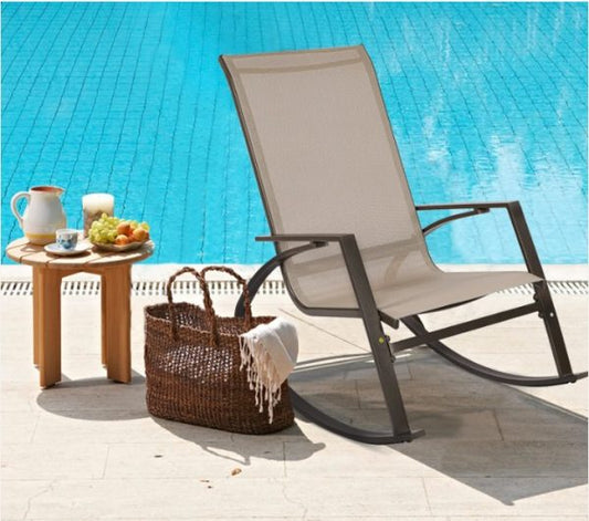 Outdoor Rocking Sling Lawn Chair