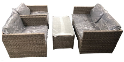 Outdoor 4 Piece  Small Sectional Sofa Set